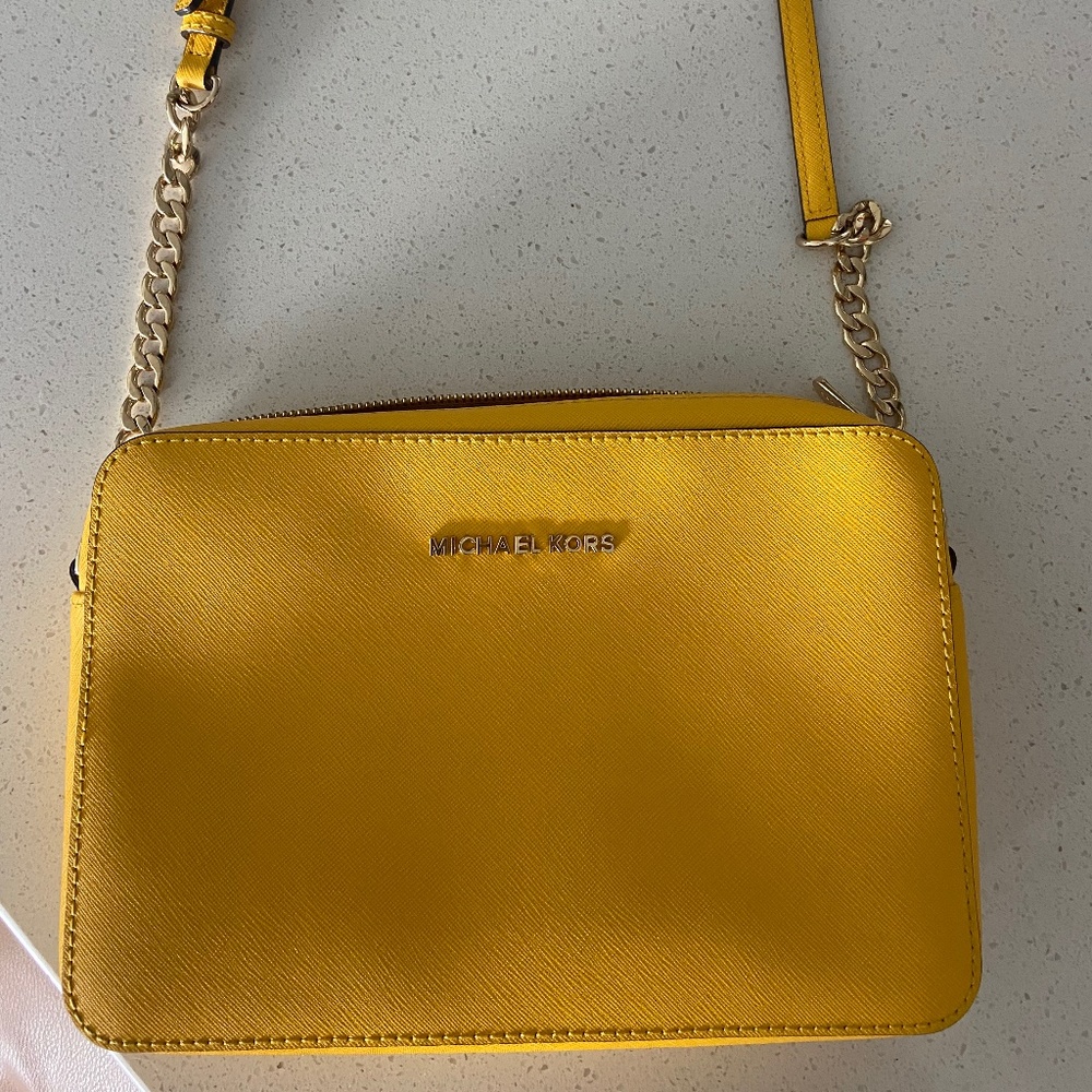 Michael Kors Yellow Crossbody purse
